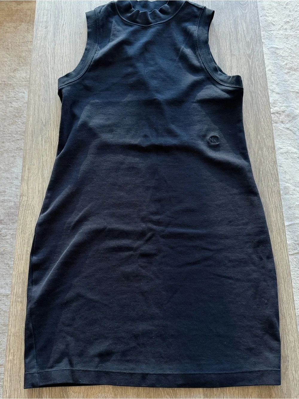 Calvin Klein Black Sleeveless Knit Dress